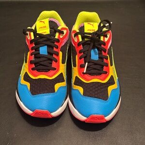Rs-Metric Lava Puma Junior Colorful Sneakers - Black, Red, Yellow, Blue